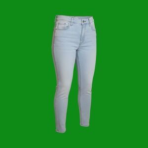 Nine West Skinny Ankle Jeans Womens 14 Light Wash High Rise WW14D607RW NEW